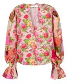 Blouse Patchwork rose